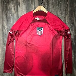 Nike Red Soccer Jersey with Engineered Patch